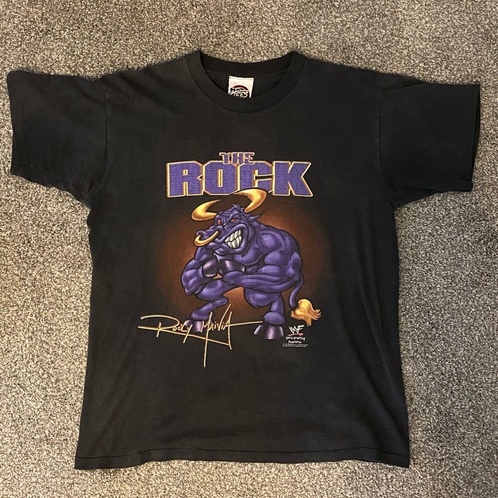 Vintage 1998 Rocky Maivia “The Rock” T Shirt
